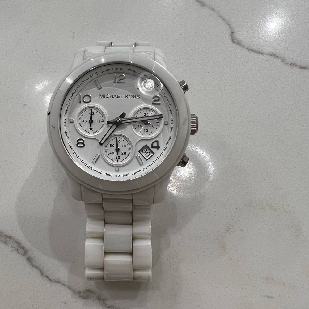 Michael Kors White Ceramic Watch